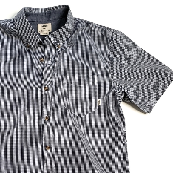 Vans Other - VANS Gingham Button Down Short Sleeve Shirt